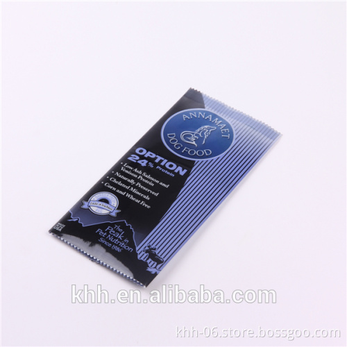 Flat bag PET dog food packaging kraft paper back seal bag
